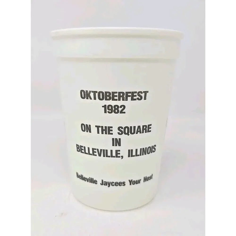 1982 The Stag Brewery - 1989 Belleville IL 175 Years Plastic‎ Cups Lot of 8 U273